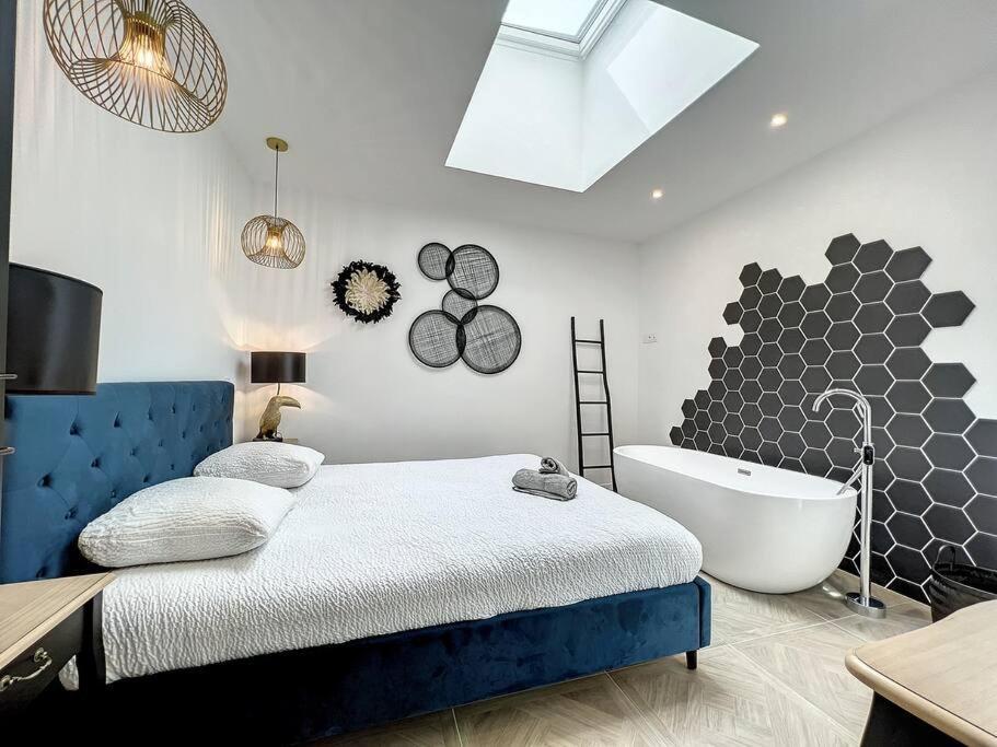ブジャン・シュル・リブロンLoft Raffine Et Chic Au Calme Proche Du Centre De Beziers Et Des Plagesアパートメント エクステリア 写真
