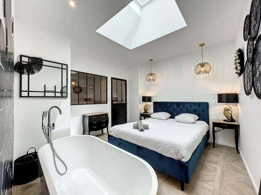 ブジャン・シュル・リブロンLoft Raffine Et Chic Au Calme Proche Du Centre De Beziers Et Des Plagesアパートメント エクステリア 写真